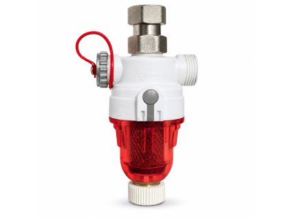 NANOEVO HOT 3/4" 100 mcr rohový magnetický filter do kúrenia s nerezovým sitom