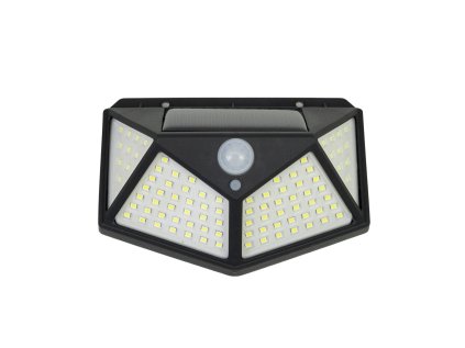 Solárne LED svietidlo PNI GreenHouse WS10 s pohybovým senzorom, 100 LED, 600 lm, na stenu