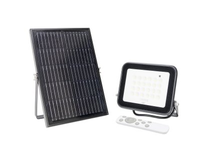 Solárny LED reflektor PNI GreenHouse WS100 100 W s panelom 10 W, batériou 10 000 mAh a diaľkovým ovládačom, IP65