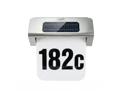 Solárne LED svietidlo PNI GreenHouse WS20 na osvetlenie čísla domu, batéria 600 mAh, na stenu, IPX3