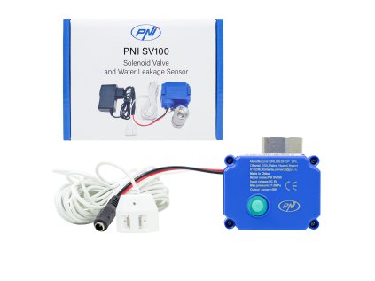 Sada proti zaplaveniu PNI SV100: snímač úniku vody a elektroventil 3/4" DN20, IP65