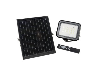 Solárny LED reflektor PNI GreenHouse WS50 50 W, panel 8 W, batéria 6000 mAh, 900 lm, diaľkový ovládač, IP65