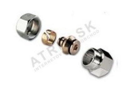 Vykurovacia technika Sada zverného šróbenia so vsuvkou- 3/4"Fx20x2 ALU