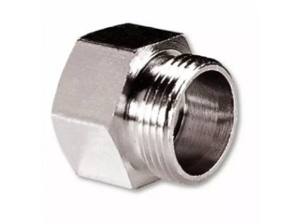 Vykurovacia technika Prechodka - zo závitového potrubia na zverné šróbenie - 3/4"FxEK; nikel