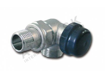 Vykurovacia technika Termostatický ventil dvojregulačný- trojosový - 1/2"xEK; pravý