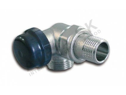 Vykurovacia technika Termostatický ventil dvojregulačný- trojosový - 1/2"xEK; ľavý