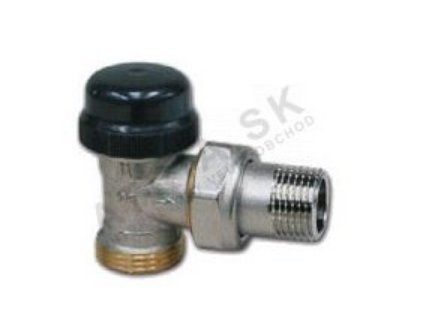 Radiátor Termostatický ventil dvojregulačný - 1/2"xEK; rohový