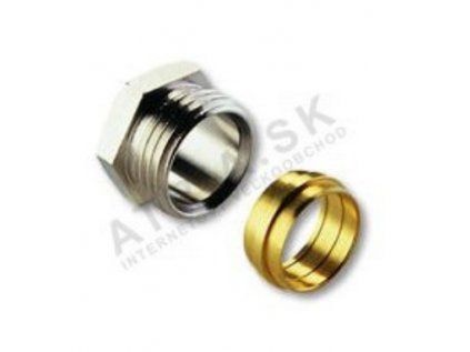 Vykurovacia technika Zverné šróbenie - na medené potrubie - 1/2"M - 15x1
