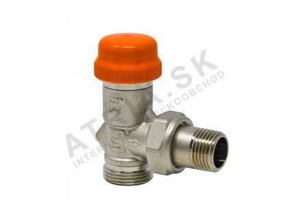 Vykurovacia technika Dynamický termostatický ventil s prednastavením - 1/2" x EK; rohový