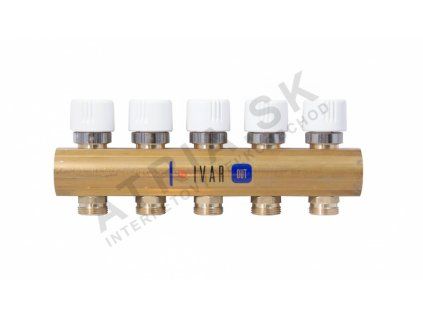 22475 zberac osadeny uzatvaracimi ventilmi 1 xek 9cestny mosadz
