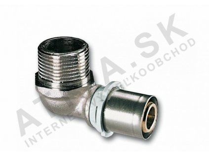 Vykurovacia technika Koleno PRESS 90°  - závit vonkajší - 1/2"Mx20