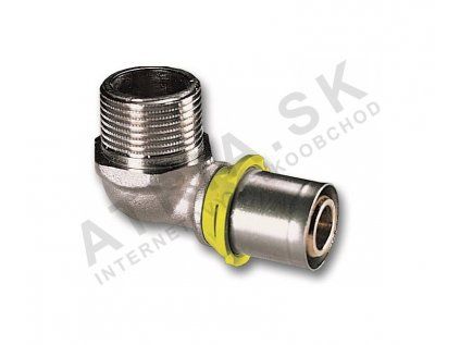 Vykurovacia technika Koleno PRESS-GAS 90°  - závit vonkajší - 3/4"Mx26