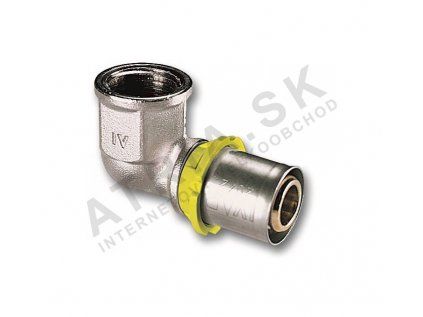 Vykurovacia technika Koleno PRESS-GAS 90°  - závit vnútorný - 1/2"Fx20