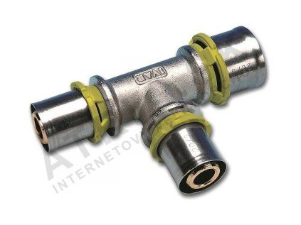 Vykurovacia technika T-kus PRESS-GAS  - redukovaný - 32x26x26