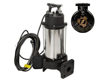 Submersible sludge pump IBO KRAKEN 1800 DF with grinder for cesspools and septic tanks, professional