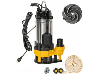 Sludge set - submersible sludge pump WQF 550 with 20m hose for cesspools and septic tanks, with grinder