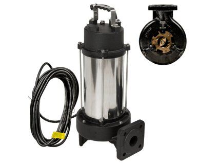 Submersible sewage pump IBO KRAKEN 1800 DF with shredder 400V for cesspools and septic tanks, professional