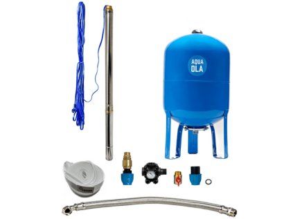 Domáca vodáreň s ponorným čerpadlom 2,5" STM 24 / 50L - RTS, set do studne a vrtu s tlakovou nádobou