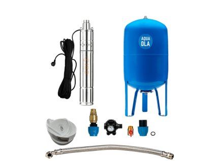 Domáca vodáreň s ponorným čerpadlom SCR-0,50 / 80l, set na vodu do studne a vrtu