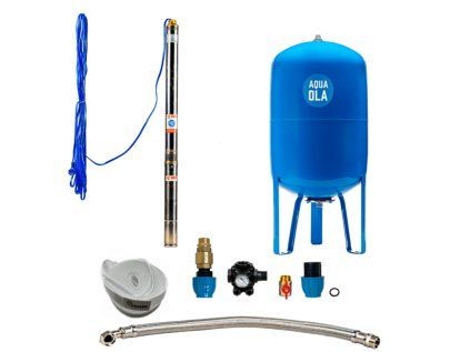 Domáca vodáreň s ponorným čerpadlom 3Ti-15 / 80l - RTS, set do studne na vodu