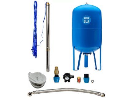 Domáca vodáreň s ponorným čerpadlom 2,5" STM 24 / 100L - RTS, set s tlakovou nádobou