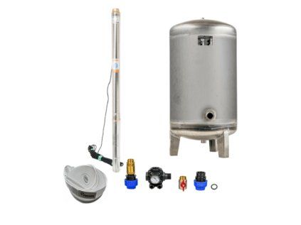 Domáca vodáreň s ponorným čerpadlom 2,5" STM 24 / 140L nerez - RTS, set do studne na pitnú vodu