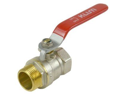 Ball Valve 3/4" MF,P for Water, Brass with Lever, Plumbing Fitting