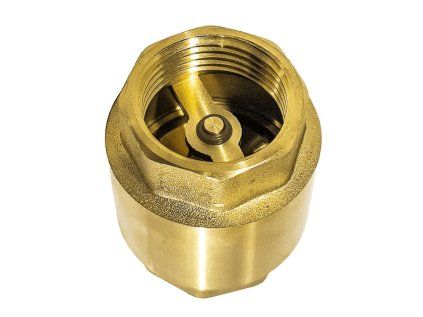 Universal check valve 6/4" all-brass, non-return valve for water technology and pumps