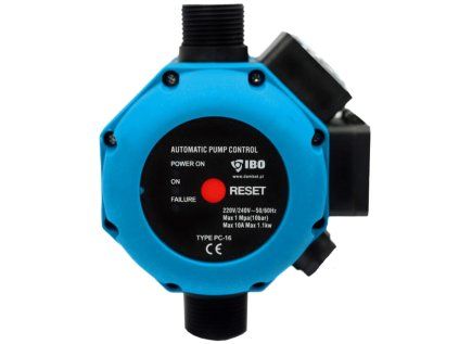 Control unit PC-16 with pressure gauge, Press Control for pumps and home water systems