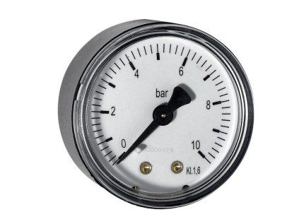 Manometer do 10 bar axial.zadný vývod priem.40mm, tlakomer pre čerpadlá a vodárne