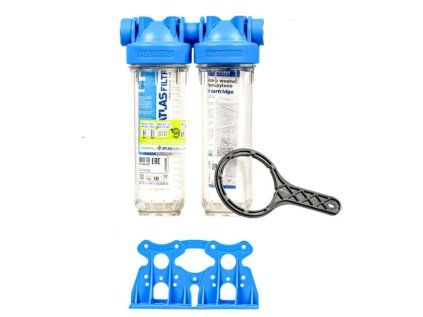Atlas Filtri Senior 10" DUO 1" - Double Water Filter for SX Cartridges