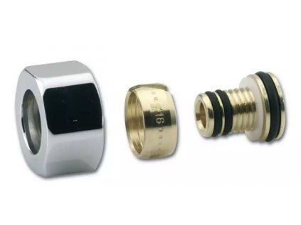 Vykurovacia technika Zverné šróbenie OPTIMA - ALPEX 16x2mm; inox