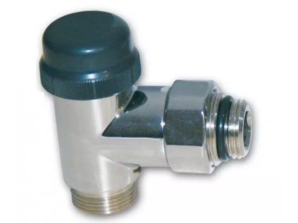 Vykurovacia technika Kúpeľňový termostatický ventil OPTIMA - 1/2"xM24; rohový; inox