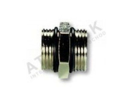 Vykurovacia technika Vsuvka - 1/2"Mx1/2"M; nikel