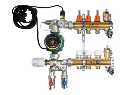 UNIMIX - univerzálna zostava - skriňa  P-MAX 3 - 3/4"xEK; 3cestný; DAB.EVOSTA 2 40-70/130; mosadz