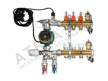 Vykurovacia technika UNIMIX - univerzálna zostava - skriňa  P-MAX 3 - 3/4"xEK; 4cestný; DAB.EVOSTA 2 40-70/130; mosadz