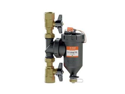 Vykurovacia technika Magnetický filter DIRTSTOP XL - otočný s cyklónovou vložkou - 3/4"F x 3/4"F; 3,00 m3/h; čierny - akcia