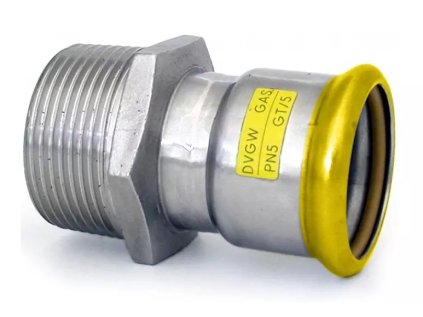Vykurovacia technika Prechodka PRESS GAS - s vonkajším závitom- 18mm-R1/2"