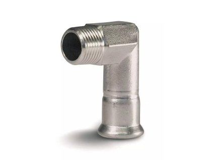 Vykurovacia technika Prechodové koleno 90° - s vonkajším závitom - nerez AISI 316 - 18mm-R3/4"