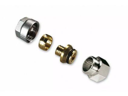 Vykurovacia technika Sada zverného šróbenia so vsuvkou- 1/2"Mx16x2 ALU