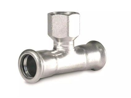 Vykurovacia technika T-kus 90° - s vnútorným závitom - nerez AISI 316 - 28-Rp3/4"-28mm