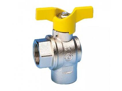 Vykurovacia technika Guľový uzáver plyn - rohový - 3/4"FF; motýľ