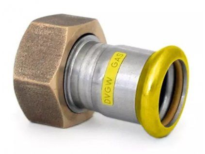 Vykurovacia technika Pripojovacie šróbenie PRESS GAS - na ploché tesnenie - G1 1/4"-28mm