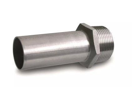 Vykurovacia technika Prechodka - s vonkajším závitom a jedným zásuvným koncom - nerez AISI 316 - 22mm-R3/4"