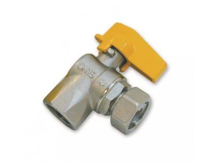 Vykurovacia technika Guľový uzáver plyn - rohový - 1/2"MF; motýľ; s prevlečnou maticou