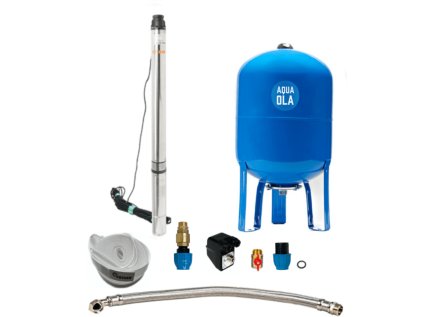 Domáca vodáreň s ponorným čerpadlom 3,5" SC 2-14 400V / 50l - RTS, set pre studne a vrty