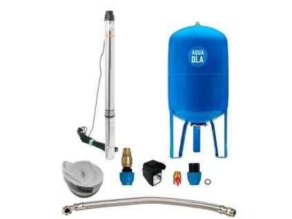 Domáca vodáreň s ponorným čerpadlom 3,5" SC 2-18 400V / 80l - RTS, čerpadlo na vodu do studne