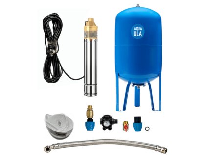 Domáca vodáreň s ponorným čerpadlom SKM 150 / 100L do studne, set na vodu