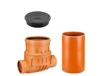 DN 315/160/500 In-Line Plastic Sewer Inspection Chamber