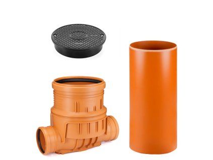 DN 315/160/1500 In-Line Plastic Sewer Inspection Chamber